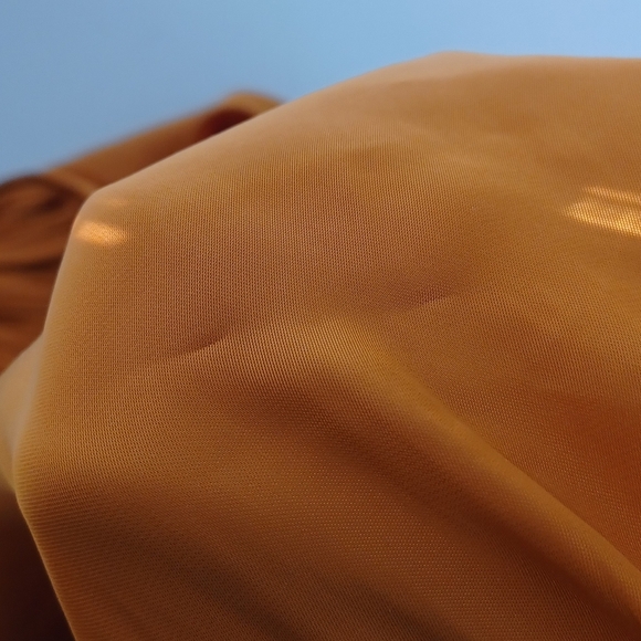 Joie Satin V-Neck Puff Sleeve Mocked Waist Blouse - Picture 14 of 15